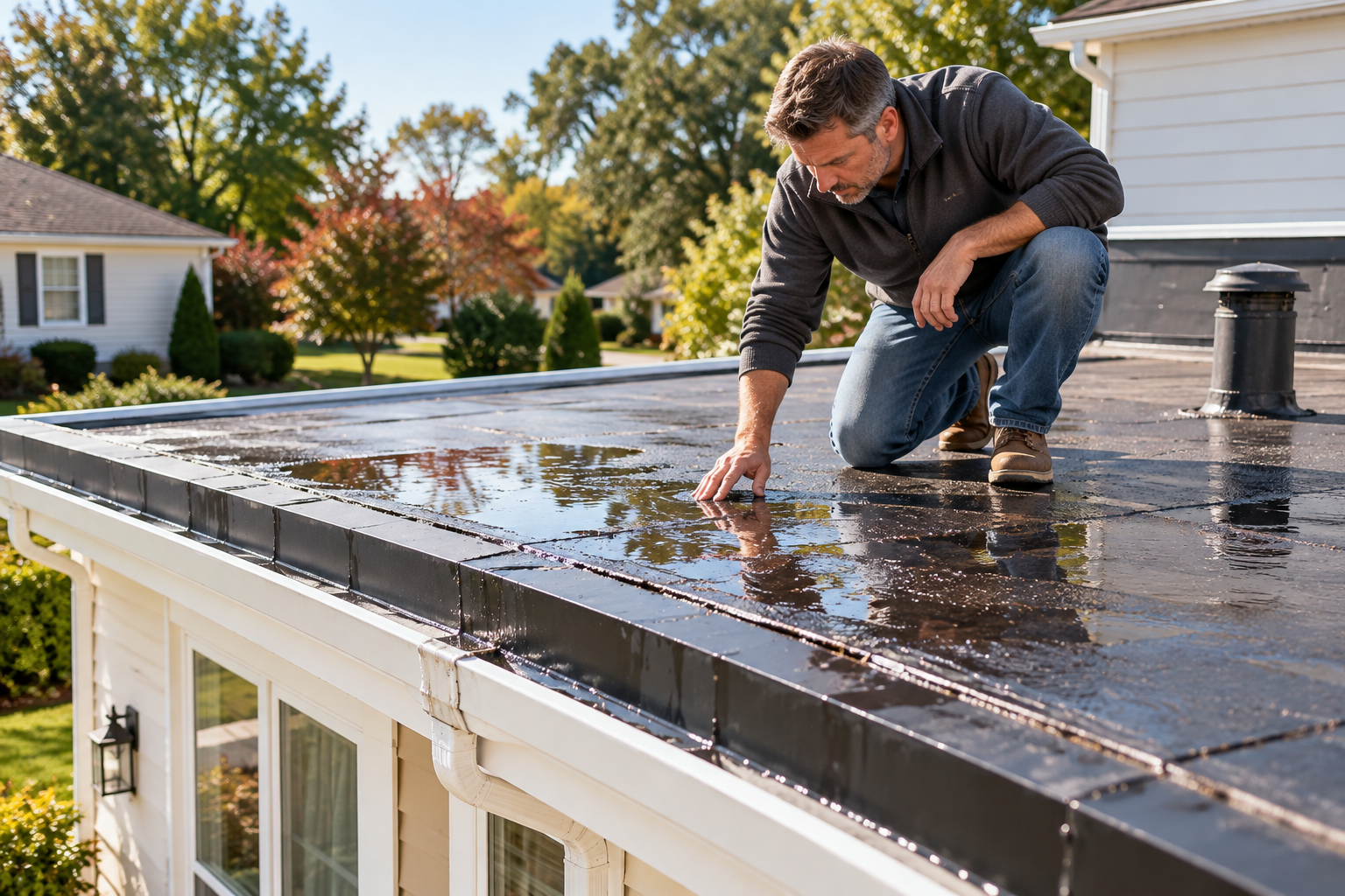 Why Is My Flat Roof Leaking? 7 Common Causes and How They're Fixed | Lyons Contracting
